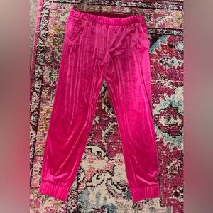 Juicy Couture Fuchsia Velour Pants
